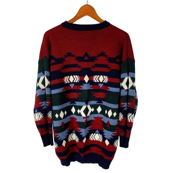 Main Frame Womens 100% Acrylic Oversized Christmas Chunky Sweater Size Medium - Picture 2 of 3